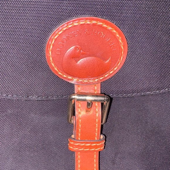 Dooney & Bourke Black Backpack with Tan Leather Accents - Picture 5 of 5